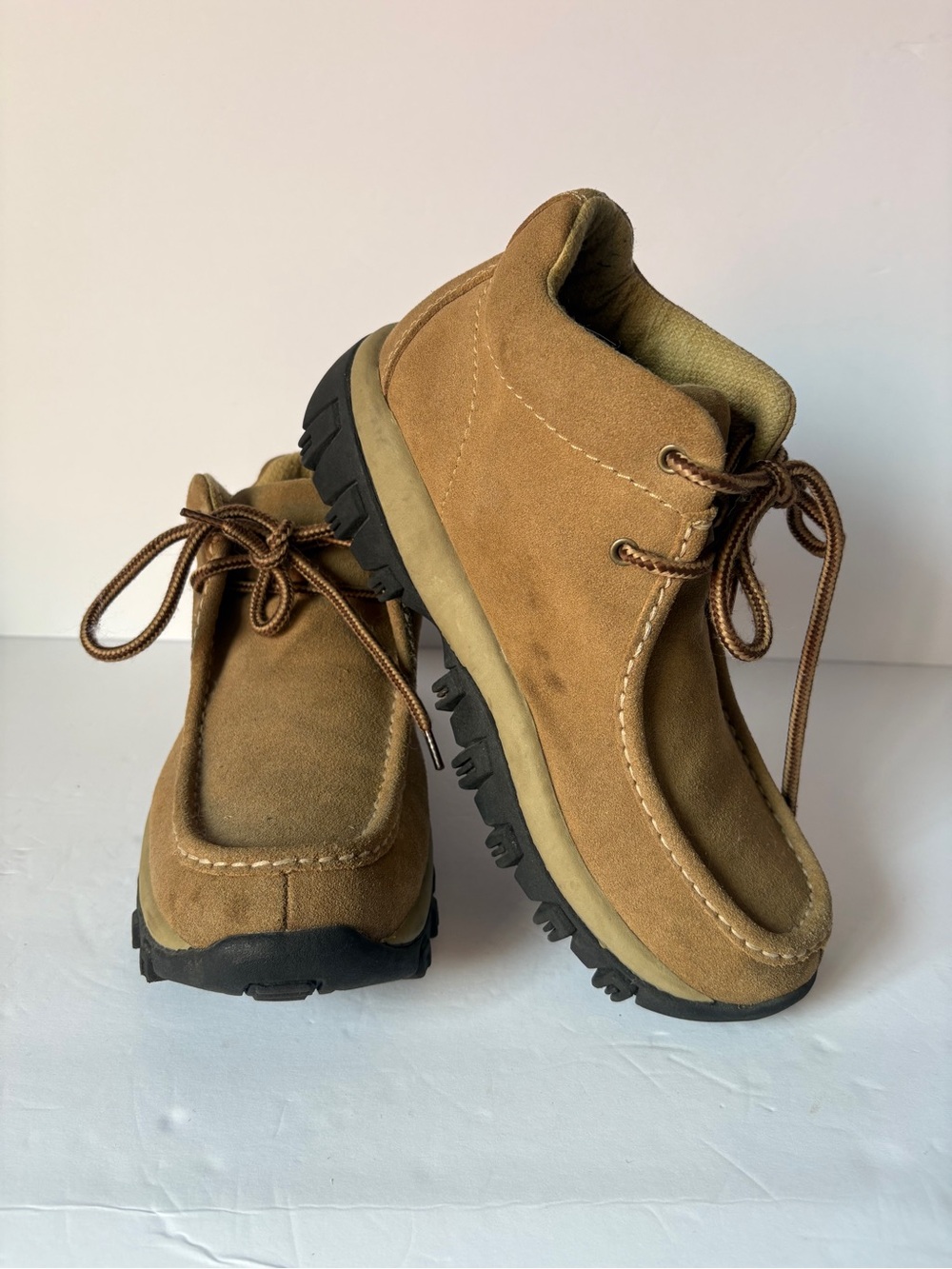 Route 66 Men's Brown Suede Lace-Up Rain & Snow Boots size9